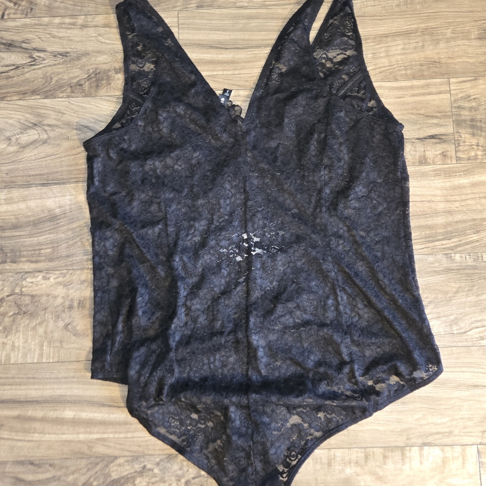Torrid Black Lace Bodysuit for Women - Picture 2 of 2